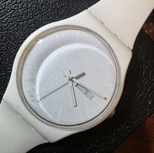 White Swatch Watch - Stylish and Functional